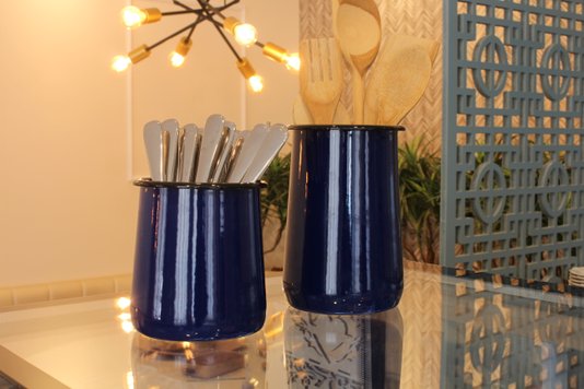 Porta Utensílios Azul - EWEL