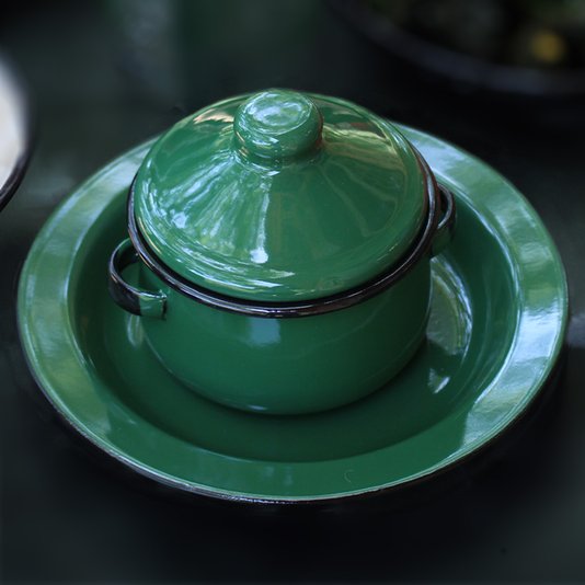 Prato Esmaltado Fundo - nº 22 - Verde - 500 ml (EWEL)