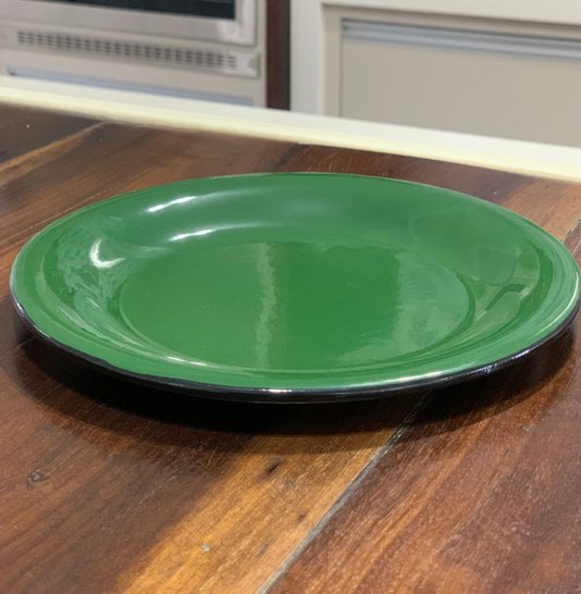 Prato Esmaltado para sobremesa - nº 20 - Verde - 250 ml (EWEL)