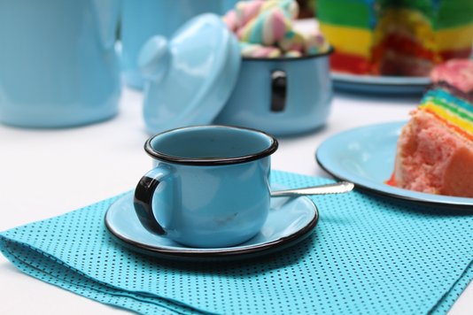 Xícara Esmaltada Azul Claro - EWEL
