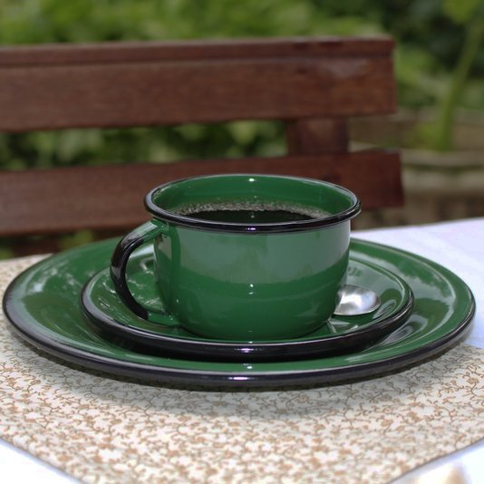 Xícara Esmaltada Verde - EWEL
