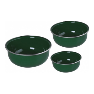 Conjunto de Tigela Esmaltadas – 03 pçs – Verde (EWEL)
