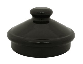 Tampa Pomel Esmaltado - Preto