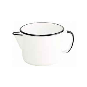 Caneca Esmaltada com Bico - nº 12 - Branca - 1000 ml (EWEL)