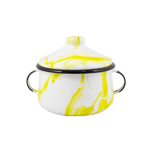 Açucareiro Esmaltado - nº 10 - Amarelo - 500 ml (EWEL Coleção Marmorizada)