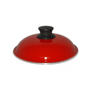 Tampa Pomel em Nylon Antitérmico e Acabamento Inox - Vermelha