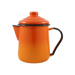 Leiteira Esmaltada Tradicional - nº 12 - Laranja - 1000 ml (EWEL)