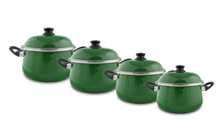 Jogo de Panelas Linha Mãe Ágata 4 peças - Verde