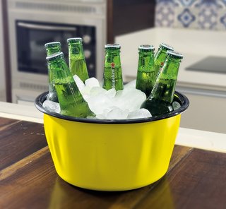 Champanheira Esmaltada - n° 26 - Amarelo