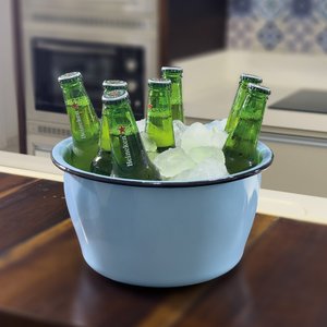 Champanheira Esmaltada - n° 26 - Azul Claro