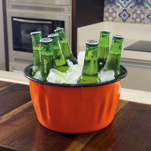 Champanheira Esmaltada - n° 26 - Laranja