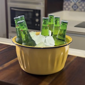 Champanheira Esmaltada - n° 26 - Marrom