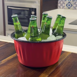 Champanheira Esmaltada - n° 26 - Vermelho