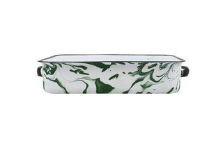 Bandeja Multiuso Retangular - Verde - M (EWEL Coleção Marmorizada)