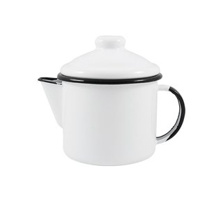 Bule para Chá Esmaltado - nº 10 - Branco - 600 ml (EWEL)