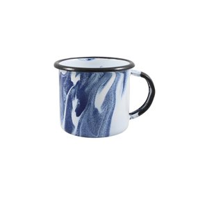 Caneca Esmaltada Azul - EWEL Coleção Marmorizada Caneca Esmaltada Azul - EWEL Coleção Marmorizada