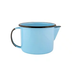 Caneca Esmaltada com Bico - nº 10 - Azul Claro - 600 ml (EWEL)