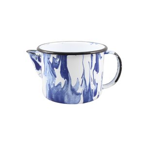 Caneca Esmaltada com Bico - nº 12 - Azul - 1000 ml (EWEL Coleção Marmorizada)