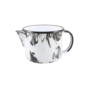 Caneca Esmaltada com Bico - nº 12 - Preta - 1000 ml (EWEL Coleção Marmorizada)