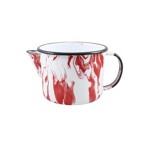Caneca Esmaltada com Bico - nº 12 - Vermelha - 1000 ml (EWEL Coleção Marmorizada)