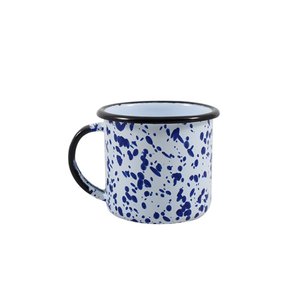 CANECA ESMALTADA - N° 6 - SALPICADO AZUL - 160 ml (EWEL)
