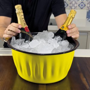 Champanheira Esmaltada - n° 34 - Amarelo