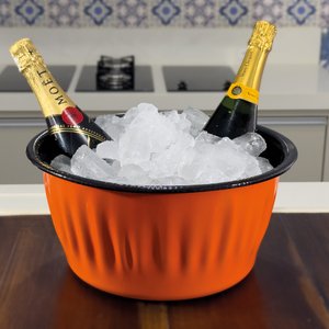 Champanheira Esmaltada - n° 34 - Laranja