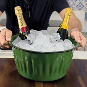 Champanheira Esmaltada - n° 34 - Verde