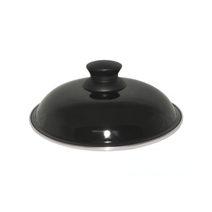Tampa Pomel em Nylon Antitérmico e Acabamento Inox - Preta