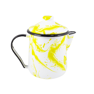 Leiteira Esmaltada Tradicional - nº 12 - Amarela - 1000 ml (EWEL Coleção Marmorizada)