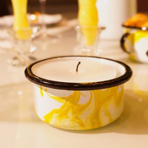 Pote n° 8 Amarelo - EWEL Coleção Marmorizada