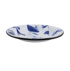 Prato Esmaltado Fundo - nº 22 - Azul - 500 ml (EWEL Coleção Marmorizada)