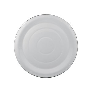 Prato Esmaltado para bolo Branco - EWEL