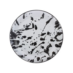 Prato Esmaltado para bolo  - nº 32 - Preto - 700 ml (EWEL Coleção Marmorizada)