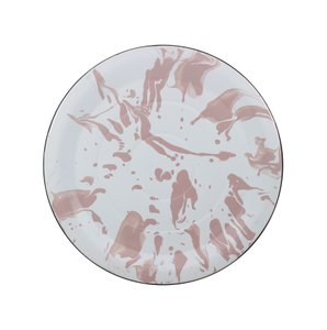 Prato Esmaltado para bolo  - nº 32 - Rosa Claro - 700 ml (EWEL Coleção Marmorizada)