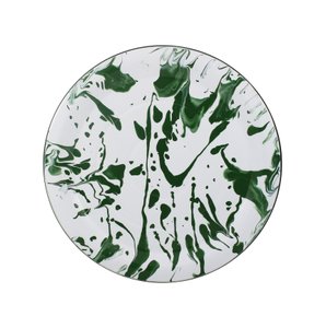 Prato Esmaltado para bolo  - nº 32 - Verde - 700 ml (EWEL Coleção Marmorizada)