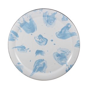 Prato Esmaltado para bolo  - nº 39 - Azul Claro - 1.000 ml (EWEL Coleção Marmorizada)