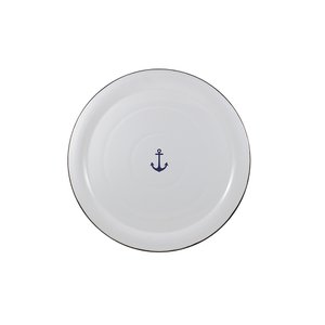 Prato Esmaltado para bolo  - nº 39 - Branco Âncora - 1.000 ml (À LA GARÇONNE + EWEL)