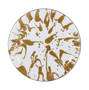 Prato Esmaltado para bolo  - nº 39 - Marrom - 1.000 ml (EWEL Coleção Marmorizada)