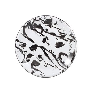 Prato Esmaltado Raso - nº 26 - Preto - 700 ml (EWEL Coleção Marmorizada)