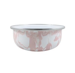 Tigela Esmaltada Rosa Clara - EWEL Coleção Marmorizada