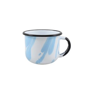 Xícara Esmaltada Azul Claro - EWEL Coleção Marmorizada