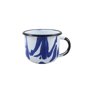 Xícara Esmaltada Azul - EWEL Coleção Marmorizada