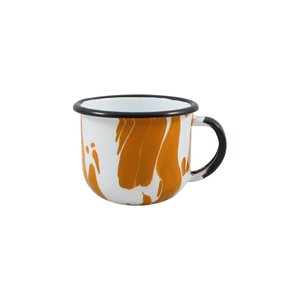Xícara Esmaltada Laranja - EWEL Coleção Marmorizada