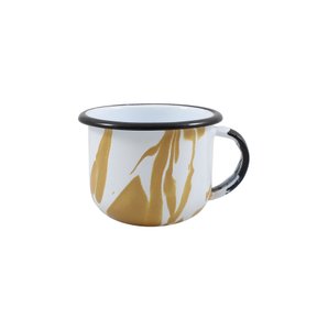 Xícara Esmaltada Marrom - EWEL Coleção Marmorizada