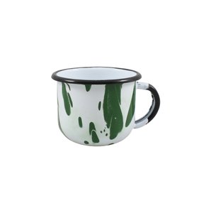 Xícara Esmaltada Verde - EWEL Coleção Marmorizada