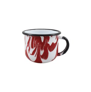 Xícara Esmaltada Vermelha - EWEL Coleção Marmorizada