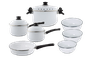 Kit Panelas Esmaltadas 7 peças - Branco