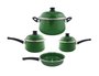 Conjunto de Panelas Esmaltadas – Bojuda – 04 pçs – Verde (EWEL)