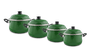 Jogo de Panelas Linha Mãe Ágata 4 peças - Verde